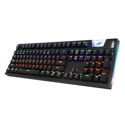 Mechanical Keyboard Abkoncore K660 Wired Gaming RGB Backlit LED SplashProof