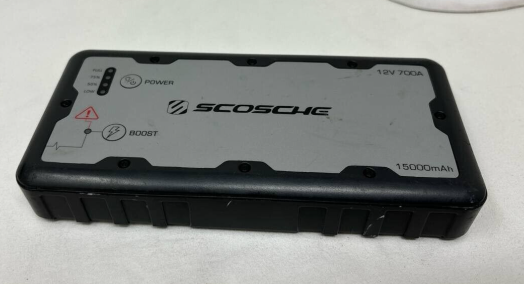 Scosche PBJ700 PowerUp 700 Portable Car Jump Starter USB LED Power Bank READ