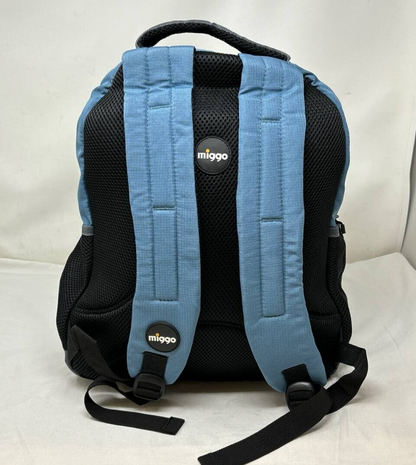 Miggo Style Midtown Genius Backpack Macbook Laptop 15 in Tablet 10 in Blue Stron