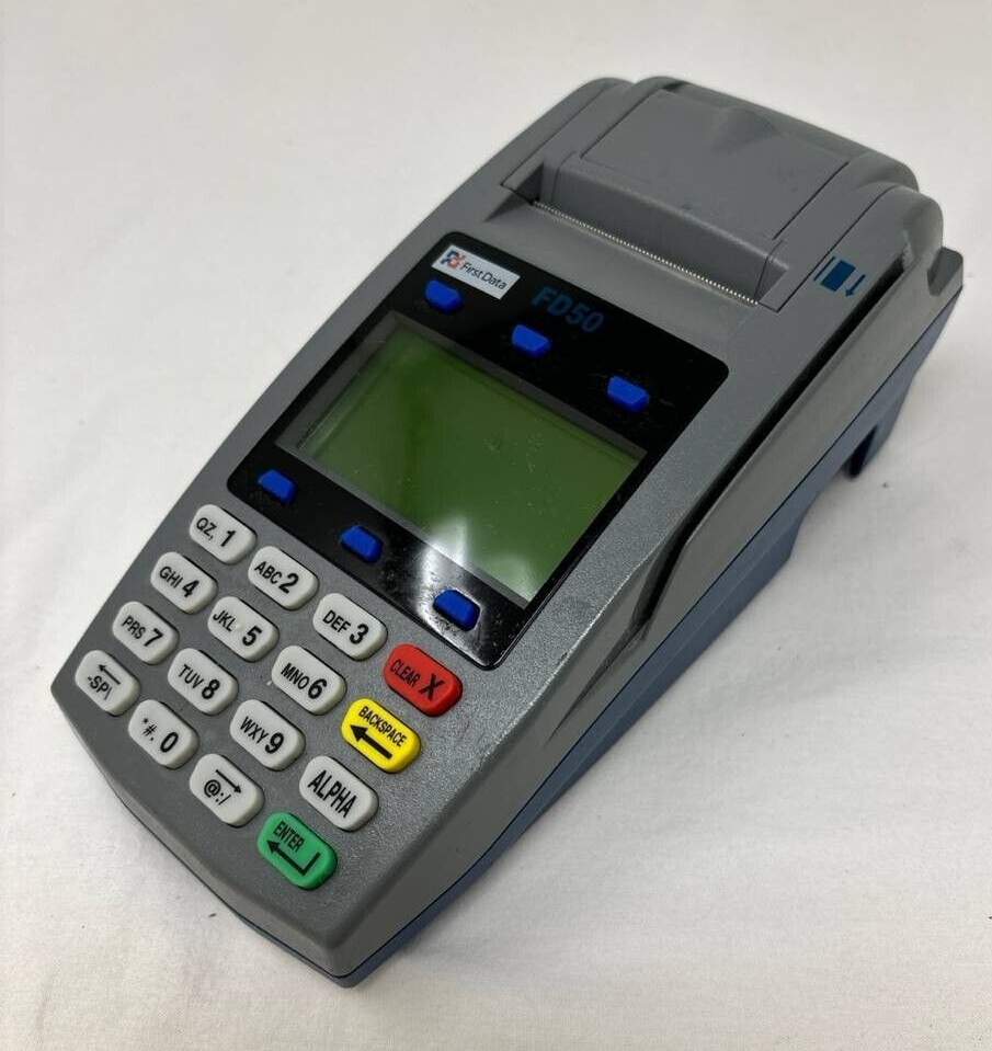 First Data FD50 Pin Pad Credit Card Terminal Payment Reader Scanner USB