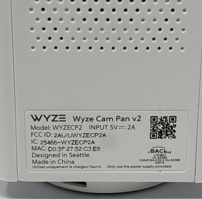 Wyze Cam Pan v2 1080p HD Indoor Smart Home Camera Color Night Vision WiFi Audio