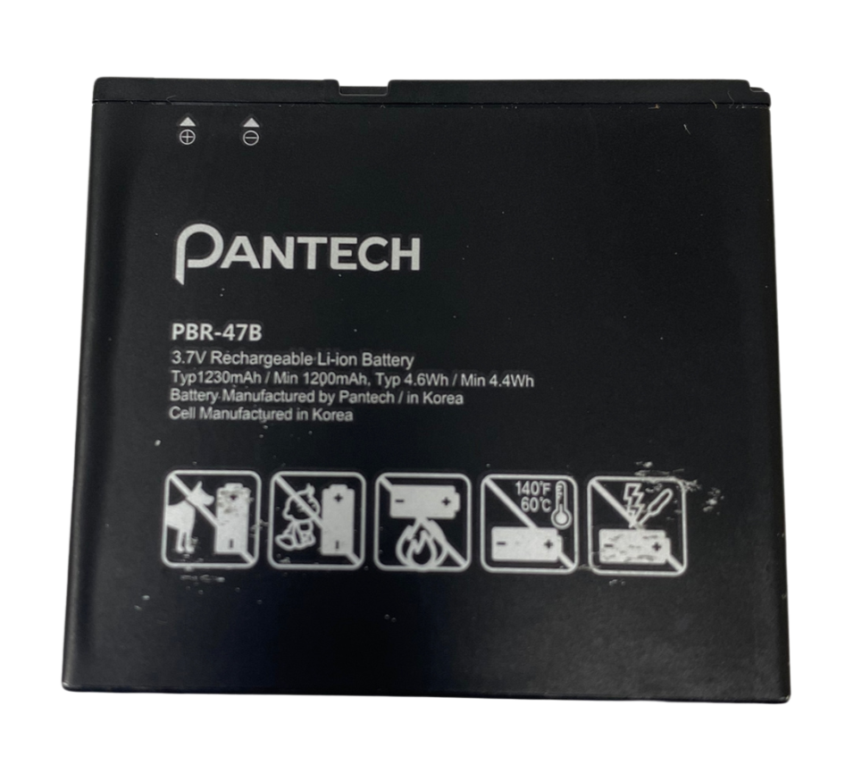 Genuine Battery PBR-47B For Pantech Vybe P6070 3.7V 1230mAh Replacement