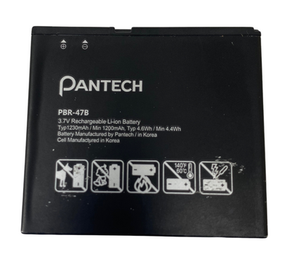 Genuine Battery PBR-47B For Pantech Vybe P6070 3.7V 1230mAh Replacement