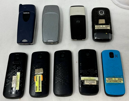 Lot of 9 Nokia Cell Phone Bar Mixed Vintage Antique 3589i 111 1112 C2-02 3360