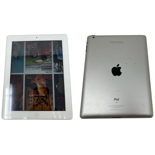 Apple A1395 iPad 2 Tablet 16GB 9.7" Touchscreen 5MP Camera iOS Silver Very Good