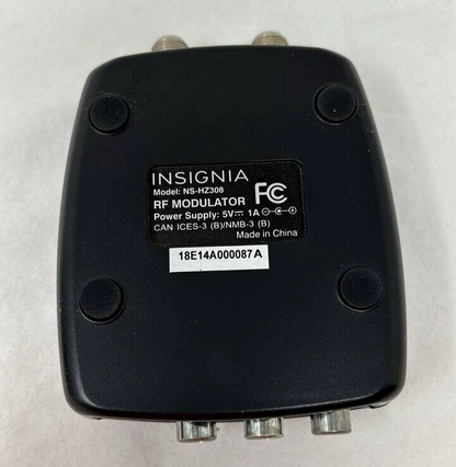 Insignia RF Modulator Audio Video Signal Adapter Converter for Television TV