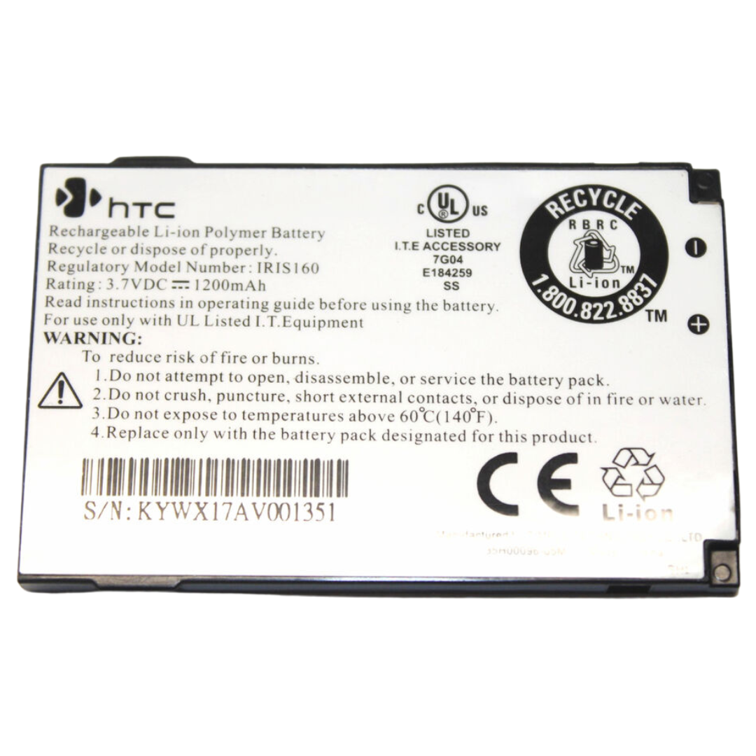 Battery HTC IRIS160 1200mAh 3.7V Li-Ion For HTC S640 Iris Genuine Slim