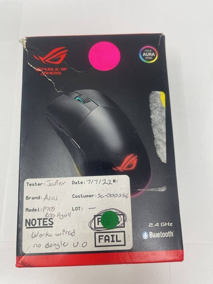 Asus ROG Pugio II Wired Optical Gaming Mouse Ergonomic Ambidextrous RGB