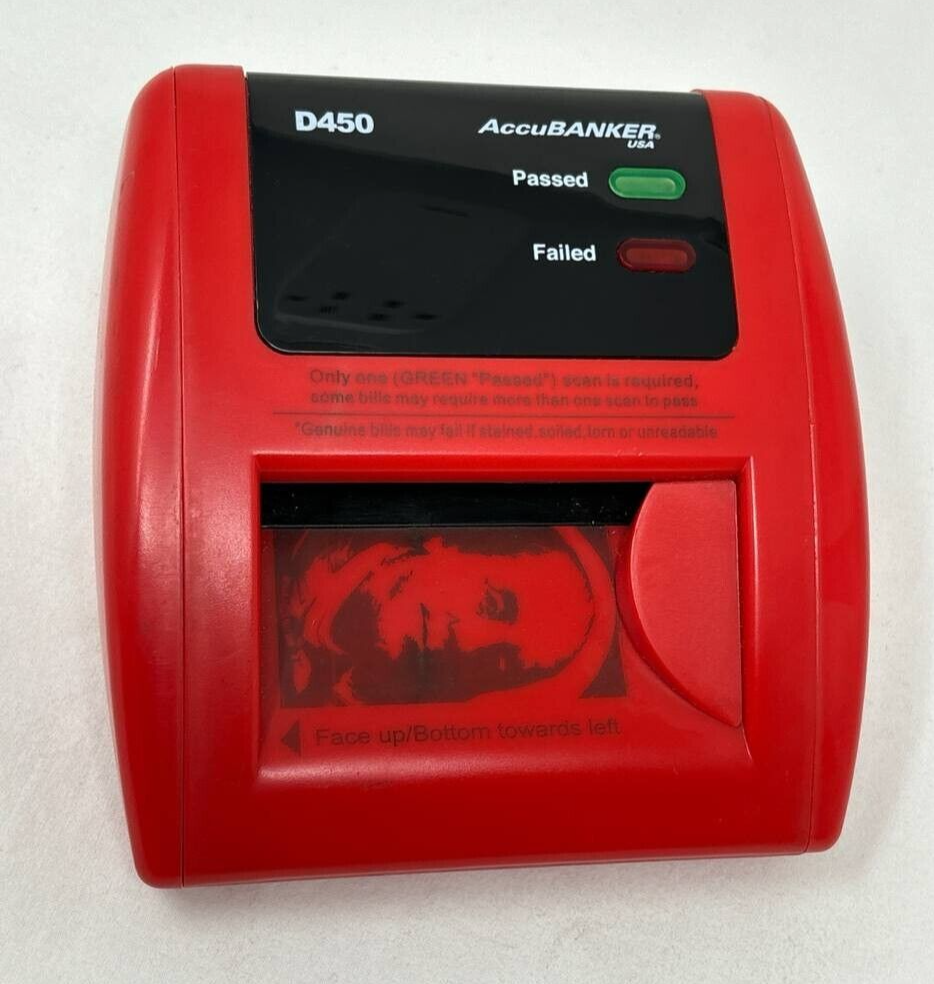 AccuBANKER D450 Bleached Bills Auto Detector Money USD Infrared Checker Machine