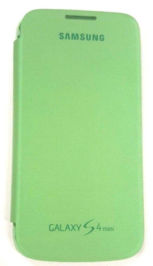 Green Flip Cover For Samsung Galaxy S4 Mini i9190 i257 i9192 i9195 Folio Case