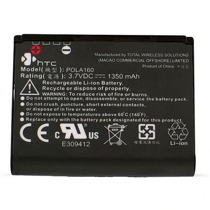 Battery POLA160 For HTC Touch Cruise P3650 Polaris 100 O2 XDA Orbit 2 Dopod P860