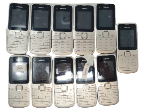 11 Lot Nokia C1-01 Cell Phone Bar Internet Browser Used Power Up ANTIQUE Claro