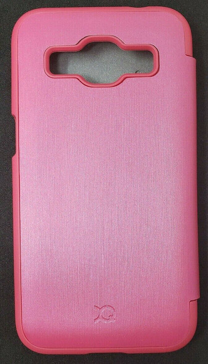 Pink Xqisit Folio Case Rana For Samsung Galaxy Core Prime LTE 4G Book Cover