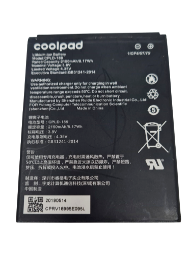 Battery CPLD-189 For Coolpad Legacy Go 3310A Illumina 3310 Original Replacement