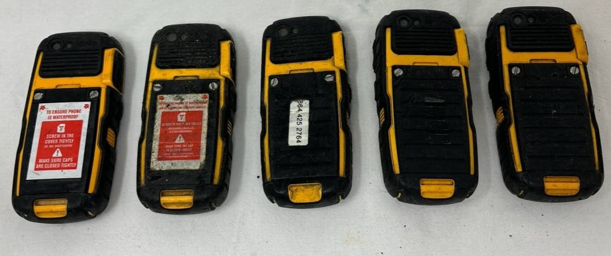 Lot of 5 Sonim XP Strike XP3410 Ultra Rugged Military Phones 3G BT Sprint READ