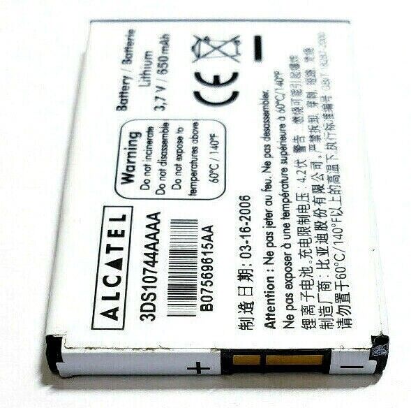 Battery 3DS10744AAAA For Alcatel OT-C650 C651 E259 C652 E159 158 160 256 OEM