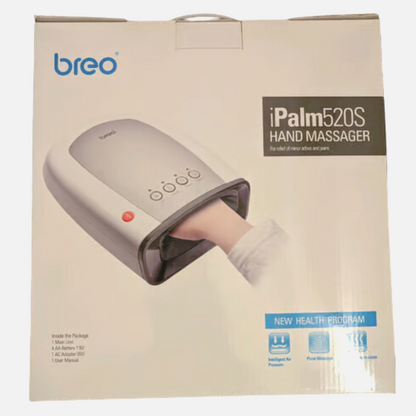 Breo iPalm520S Acupressure Palm Hand Finger Massager Heat with LCD Display