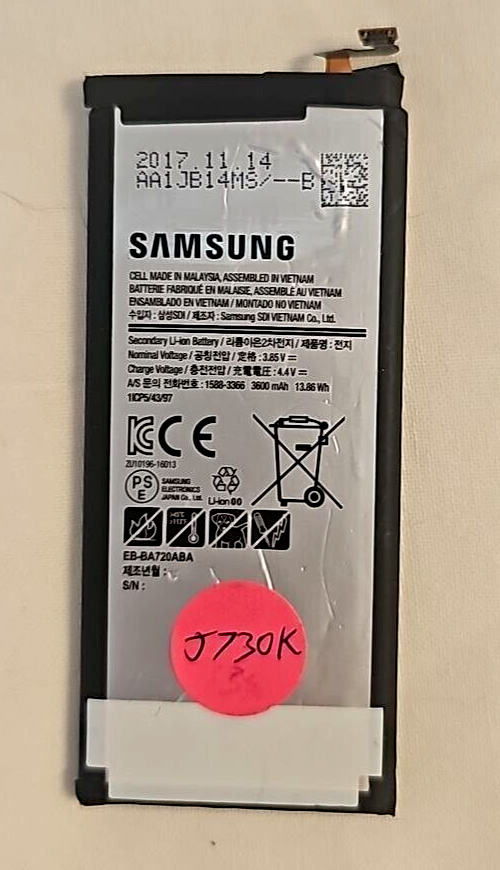 Original Battery EB-BA720ABA for Samsung Galaxy A7 2017 SM-A720 3600mAh OEM