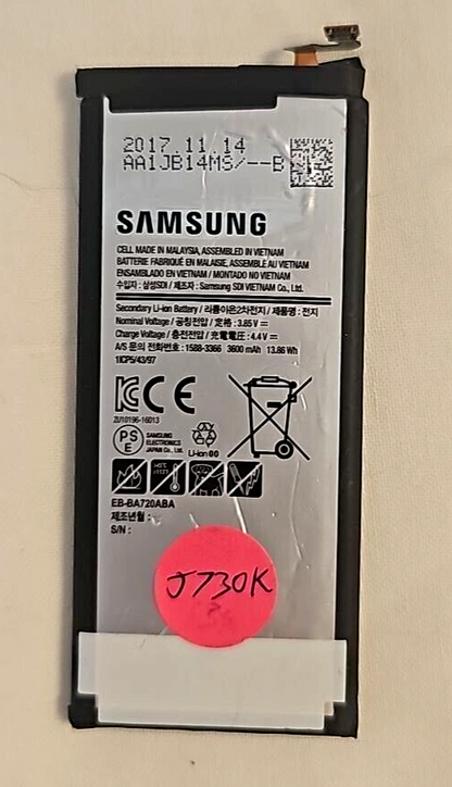 Original Battery EB-BA720ABA for Samsung Galaxy A7 2017 SM-A720 3600mAh OEM