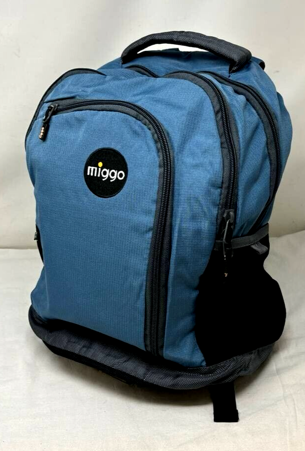 Miggo Style Midtown Genius Backpack Macbook Laptop 15 in Tablet 10 in Blue Stron