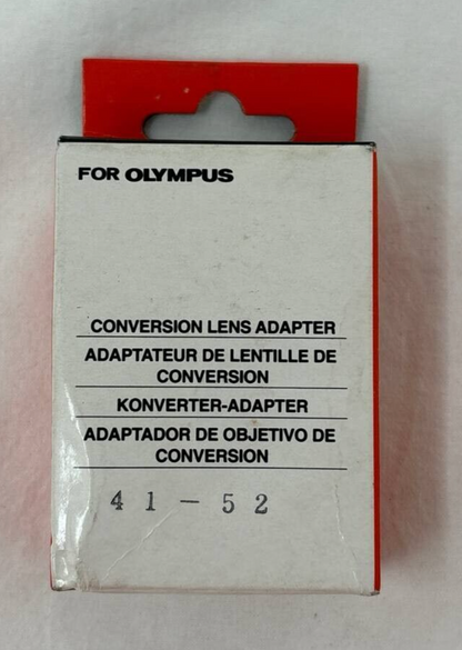 Conversion Lens Adapter 41-52 Silver for Olympus Camedia C-2000ZOOM Camera