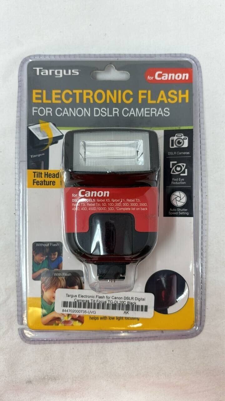 Targus TG-DL20C Electronic Flash For Canon DSLR Digital Cameras Rebel XS T1i T2i