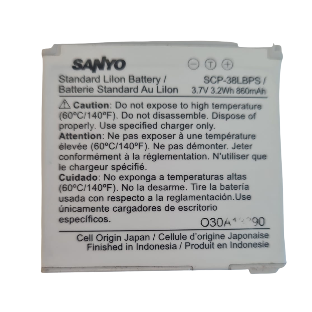 Battery SCP-38LBPS For Sanyo 6780 SCP6780 Innuendo 3.7V 860mAh Original