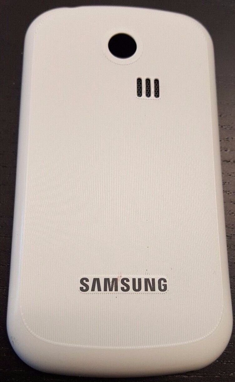 Back Door White Battery Cover Replacement For Samsung Chat 335 Chic S3350 OEM