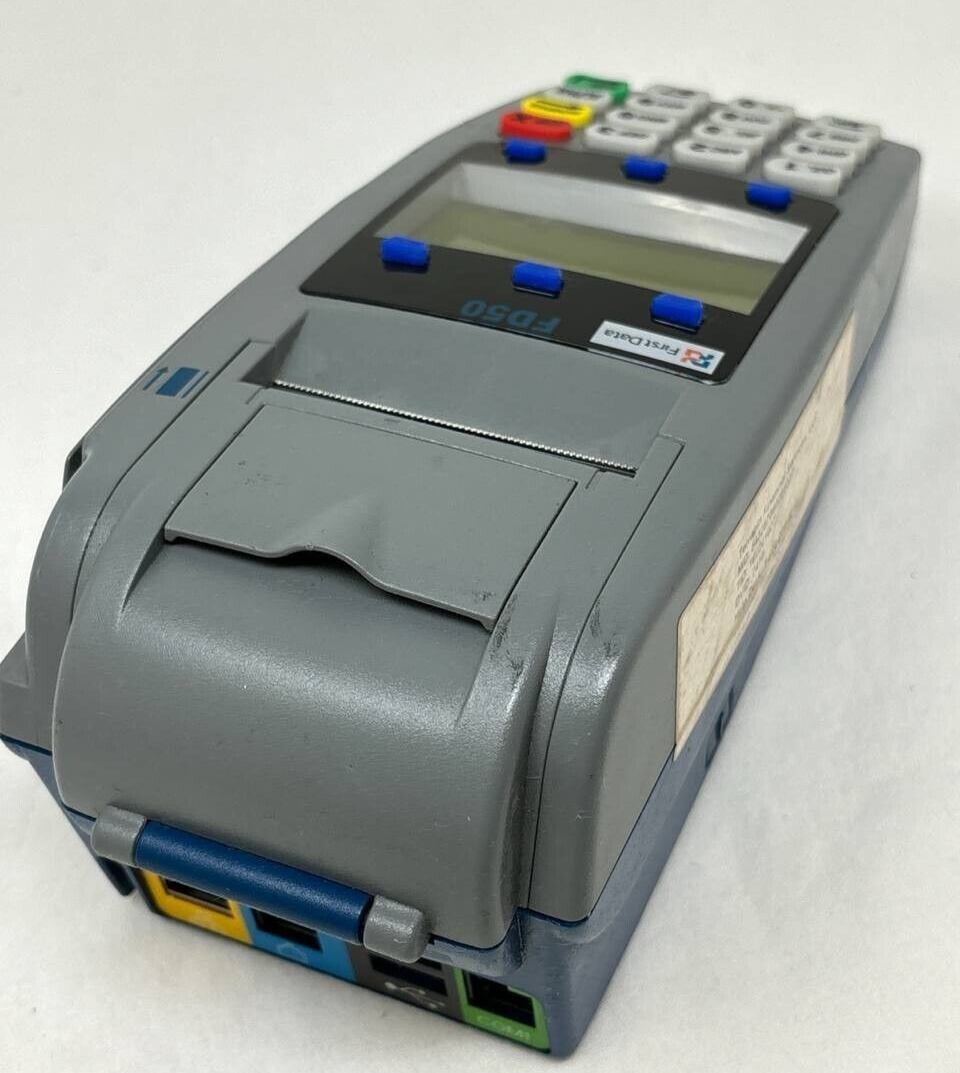 First Data FD50 Pin Pad Credit Card Terminal Payment Reader Scanner USB