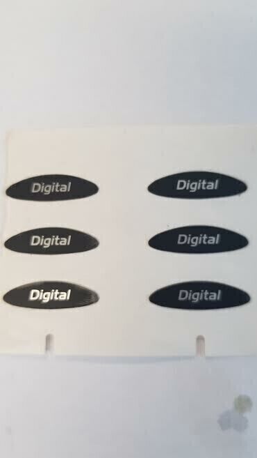 6x Phone Digital Sticker Logo Plate DMC02620 Front Housing for Nokia 8210 8290