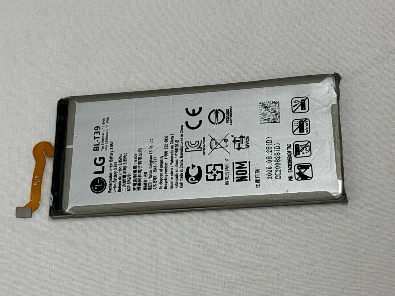 Battery BL-T39 for LG G7 ThinQ G710 G710VMP G710PM 3000mAh 3.85V Replacement