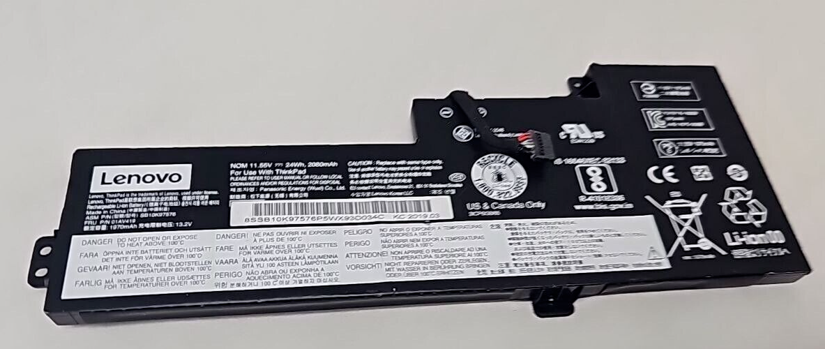 Lenovo Laptop Battery SB10K97576 for Lenovo ThinkPad T470 A475 T480 A485 TP25