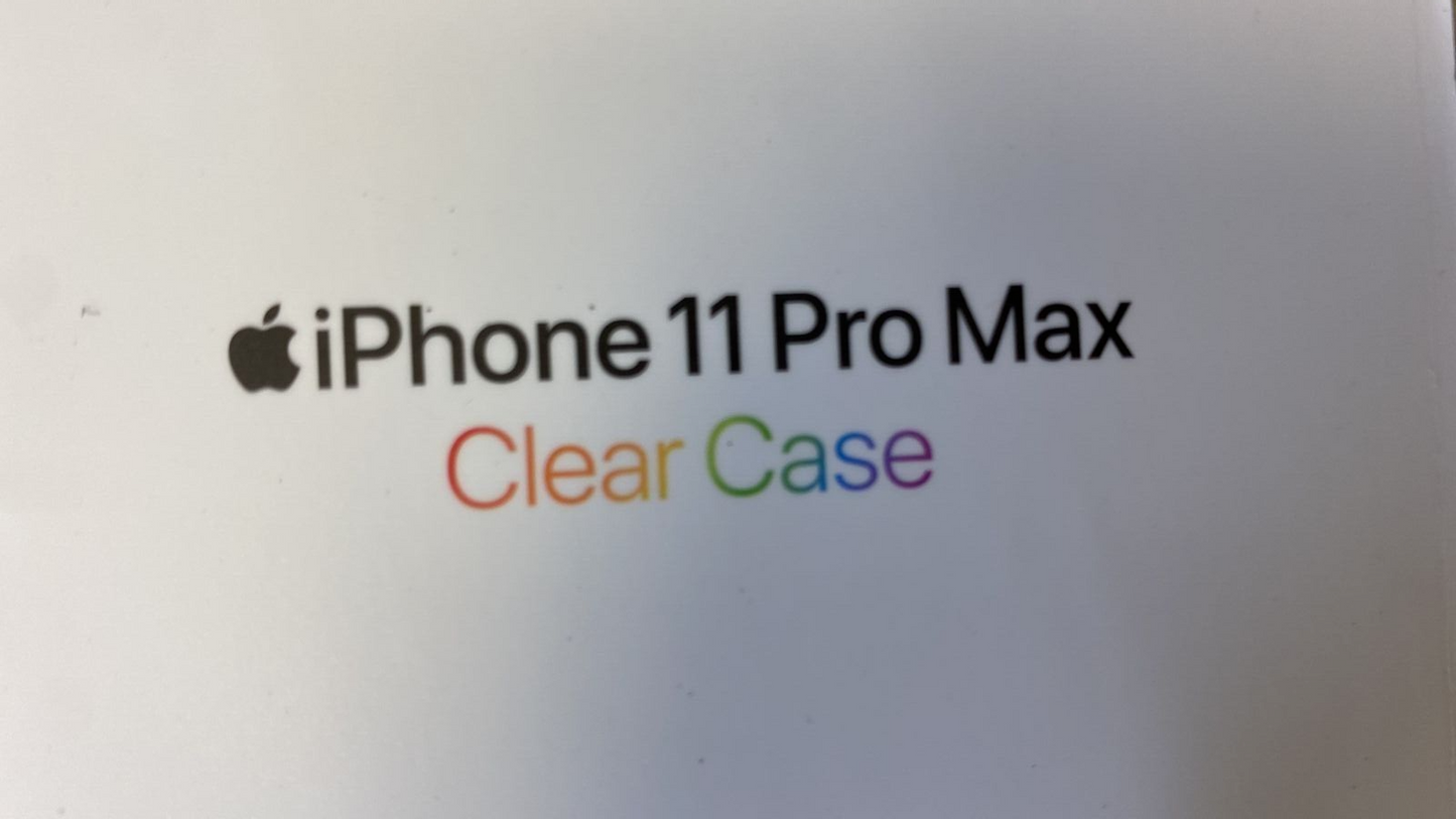 Apple Clear Case for iPhone 11 Pro Max 6.5" Cover Original MX0H2ZM/A Genuine