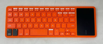 Kano Wireless Keyboard USB QWERTY with Touch Pad KC-KBR101 Orange for Laptop PC