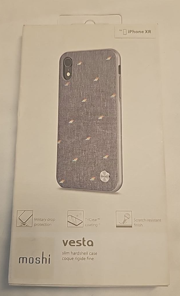 Moshi Vesta Protective Shockproof Slim Case for iPhone XR 6.1" Cover Gray