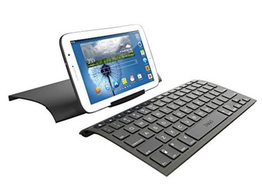 Zagg Keys Universal Compact Ergonomic Keyboard Cover and Stand for Tablet iPad