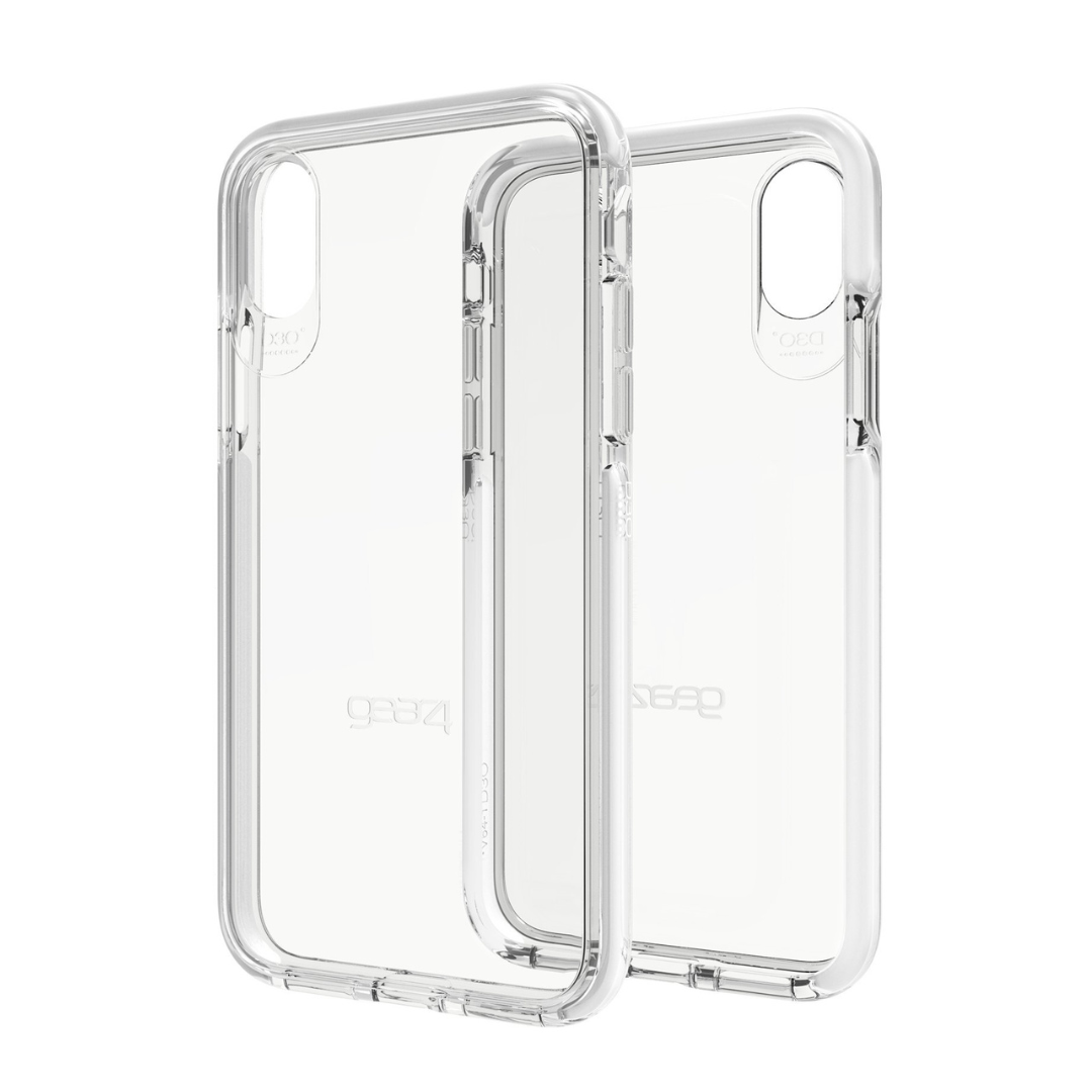 Gear4 Clear White Case for iPhone X XS Back Cover Ultimate Impact Protection