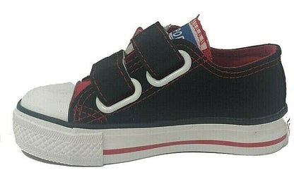 Canvas Sneakers Chuck Shoes Black Red for Kids School Shoes US 11.5 EU 29