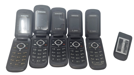 5 Lot of Samsung SGH T139 GSM Flip Cell Phone T-Mobile Need Repairs