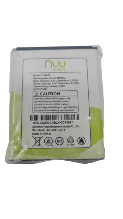 Battery NUBA6L for NUU Mobile A6L A6 2400mAh 3.8V Replacement Original