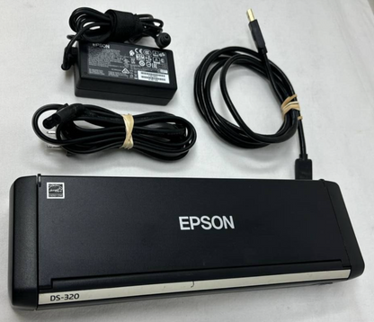 Epson DS-320 Portable Duplex Document Scanner with ADF 25 ppm Speed Color J391B