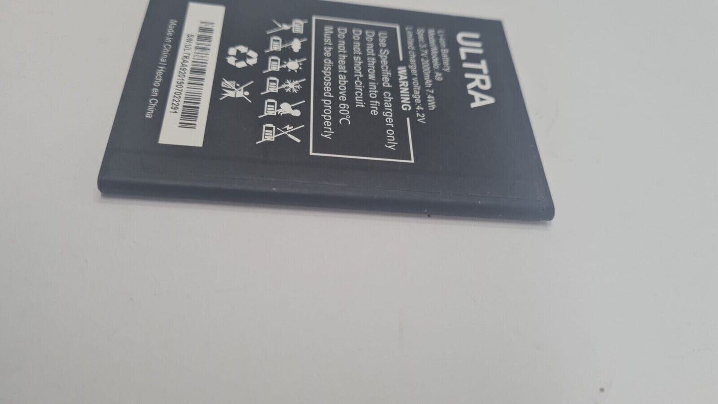 Replacement Li-Ion Battery for Ultra A9 2000mAh 3.7V Original