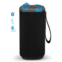 iLive ISB180B Ulitmate Portable Fabric Wireless Speaker Carry strap Micro SD 80W