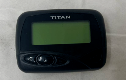 Titan III 4 Line Pager Alphanumeric Display Built In Alarm Clock Antique Vintage