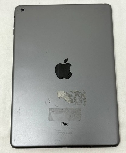 Apple A1474 iPad Air Tablet 9.7" LED Touchscreen 5MP Camera Gray iOS 9 Untested