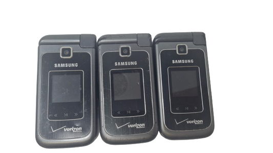 3 Lot of Samsung Alias 2 SCH-U750 Black Verizon Cellular Flip Phone Need Repairs