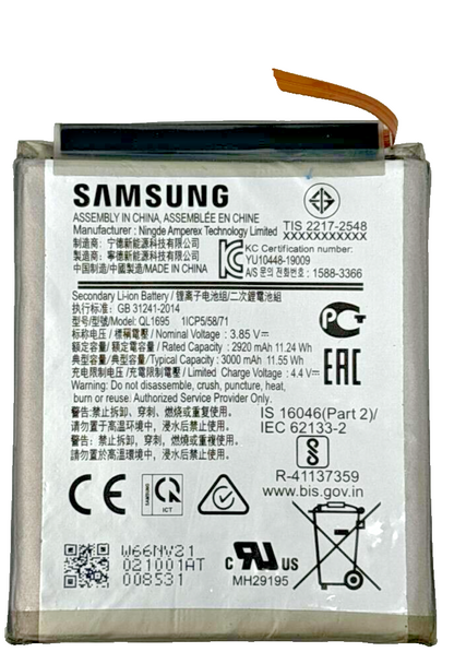 Battery for Samsung Galaxy A01 A015 QL1695F SM-A015T 2920 mAh OEM Replacement