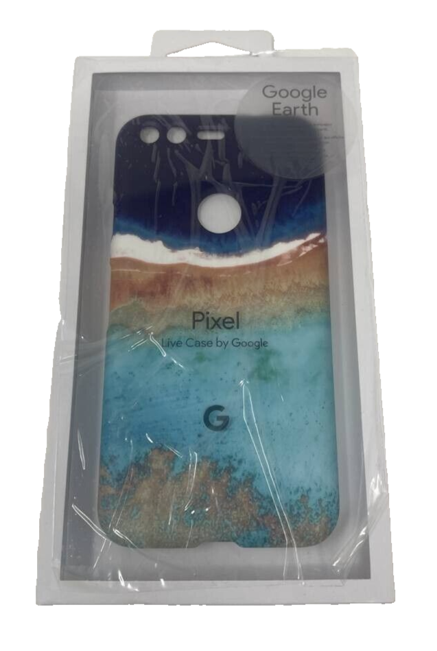 Google Earth Live River Protective Case for Pixel 2 XL Back Cover Blue Orange