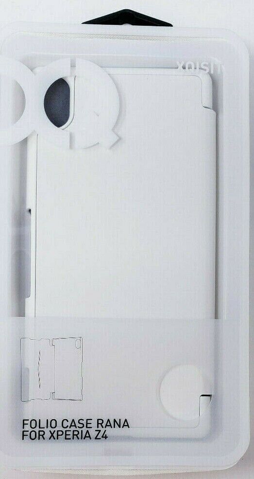 Xqisit White Folio Case Rana for Sony Xperia Z4 Protective Book Cover Original