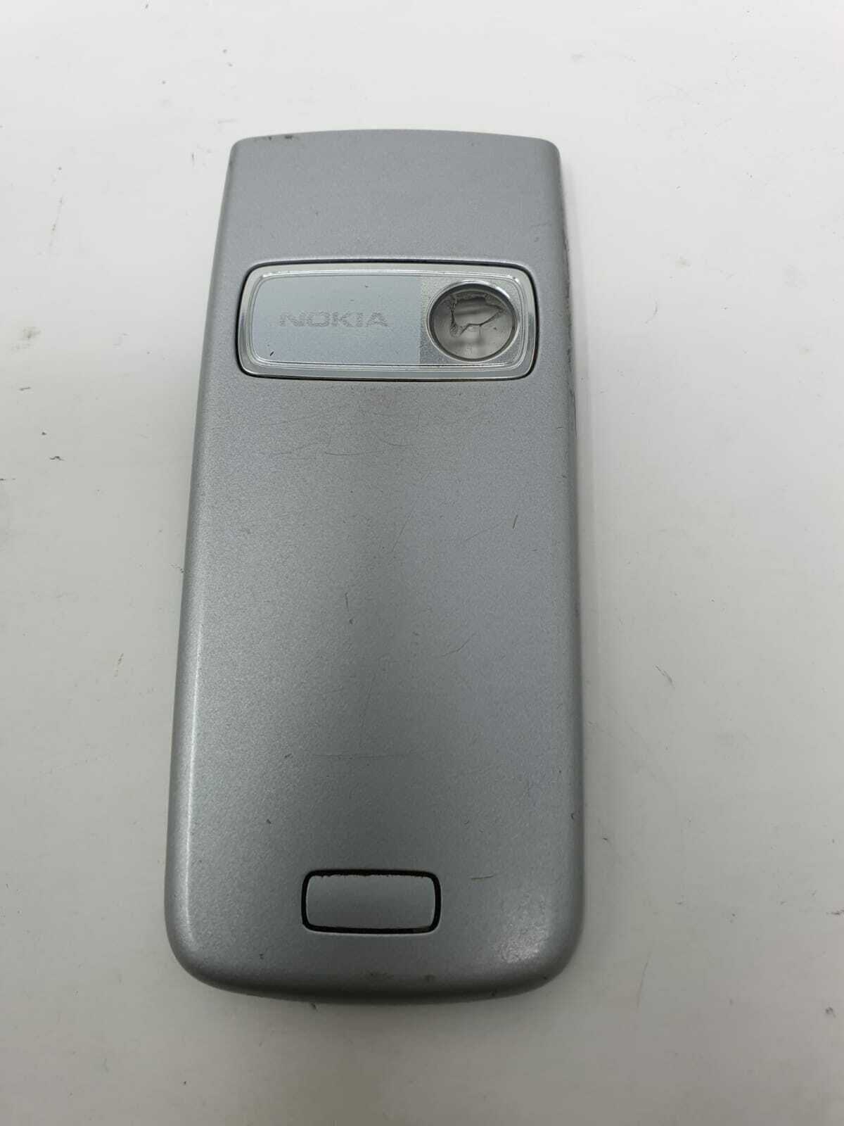 Original Gray Plastic Battery Door Back Cover Housing For Nokia 6020 OEM